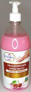 Изображение Мыло жидкое Flora care Спелая черешня, 1л.