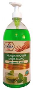 Изображение Мыло жидкое Flora Care Зеленый чай, 1л.