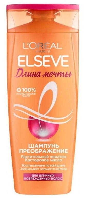 Шампунь преображение ELSEVE Длина мечты, 400мл.